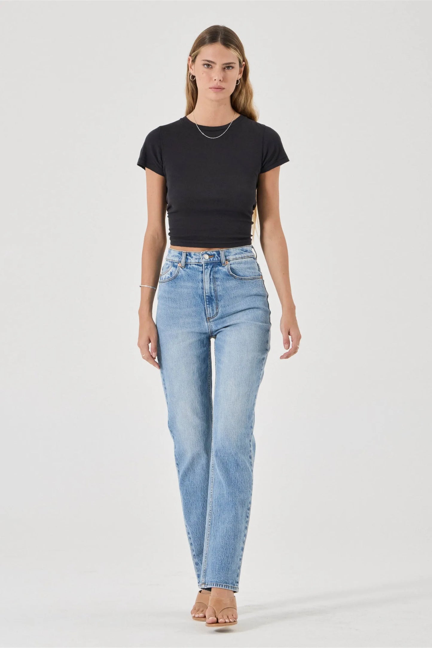 Loulou Straight Jean Long | Lennon Blue