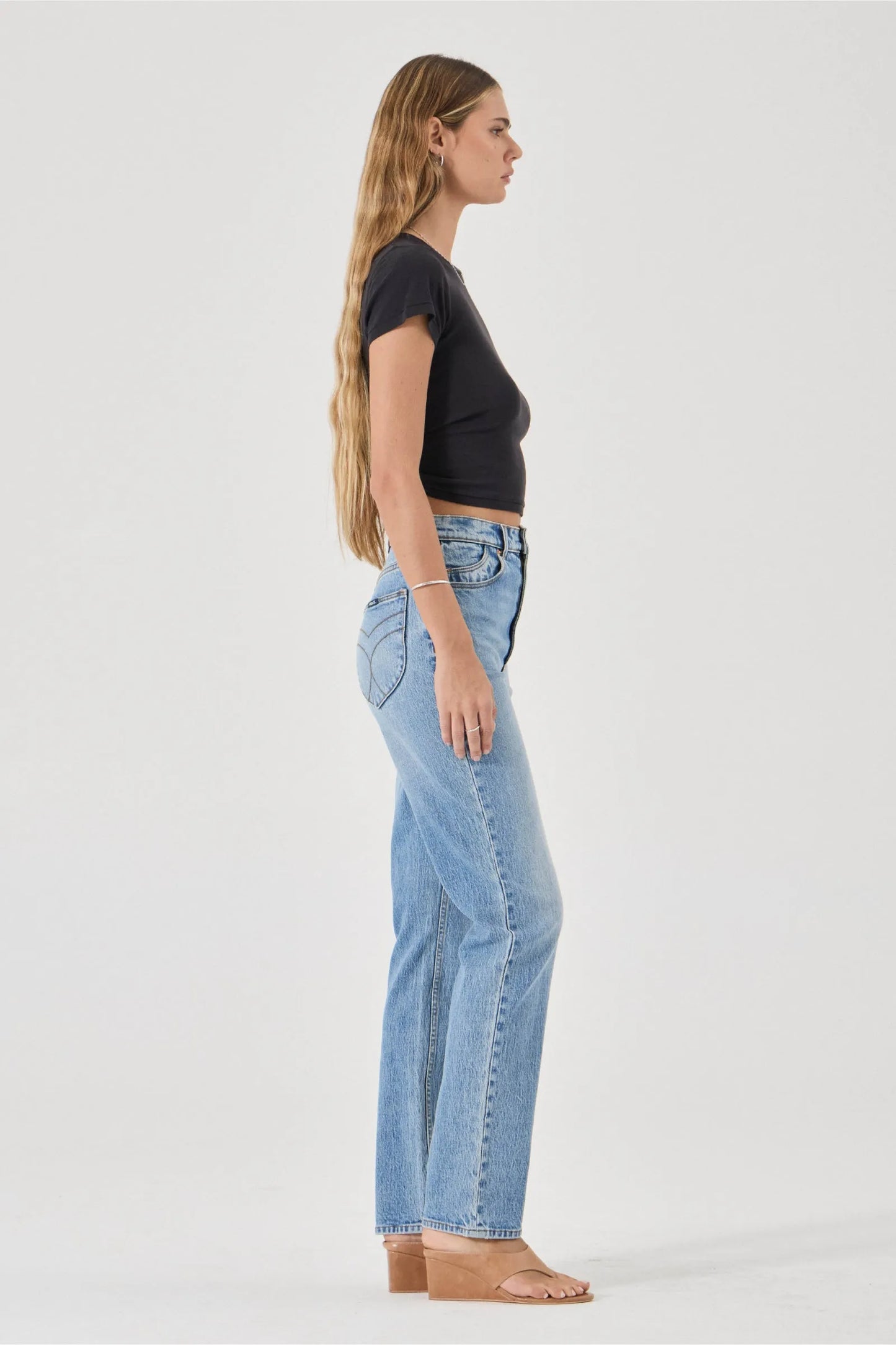 Loulou Straight Jean Long | Lennon Blue