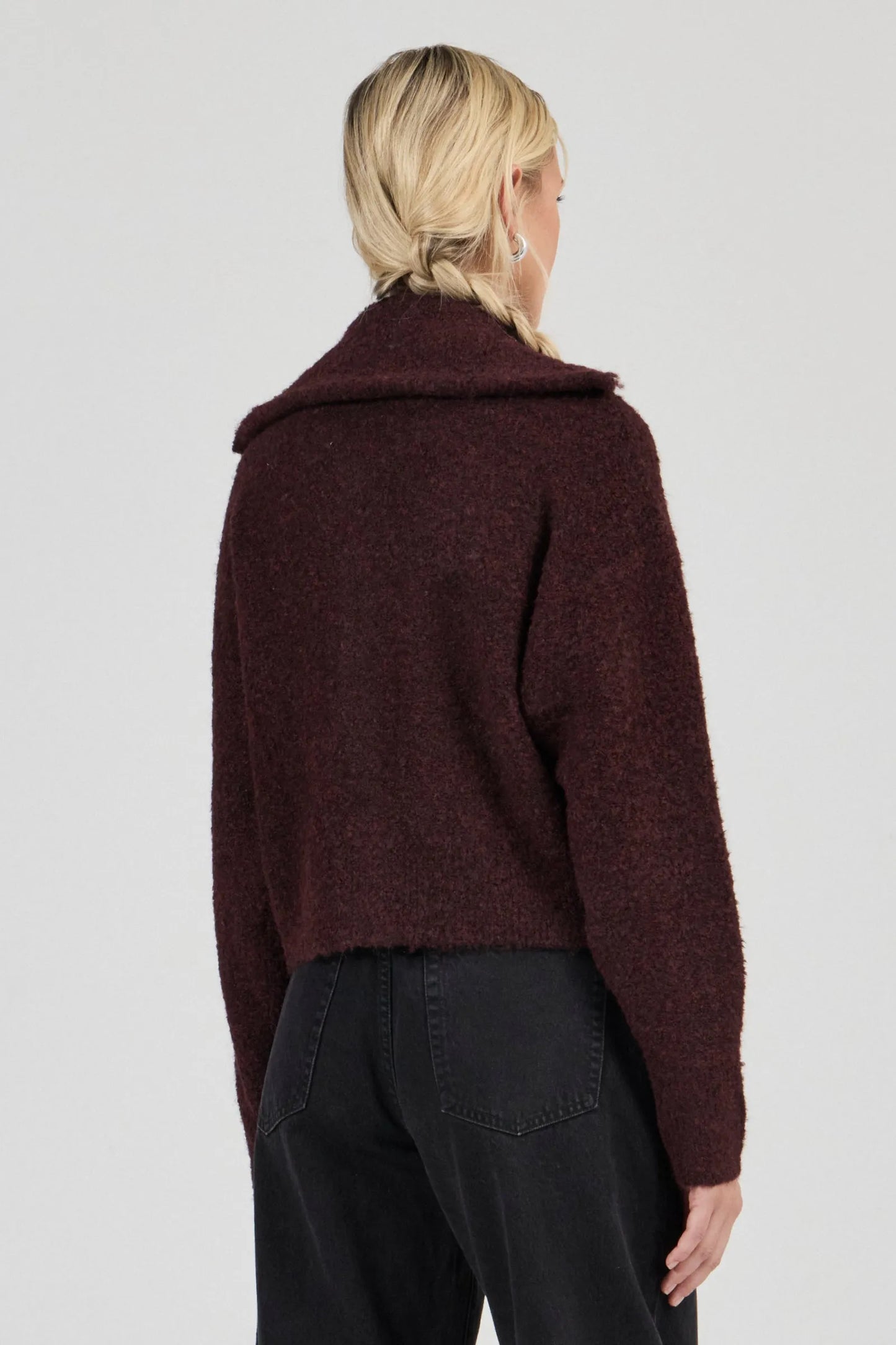 Loom Cardigan | Dark Cherry