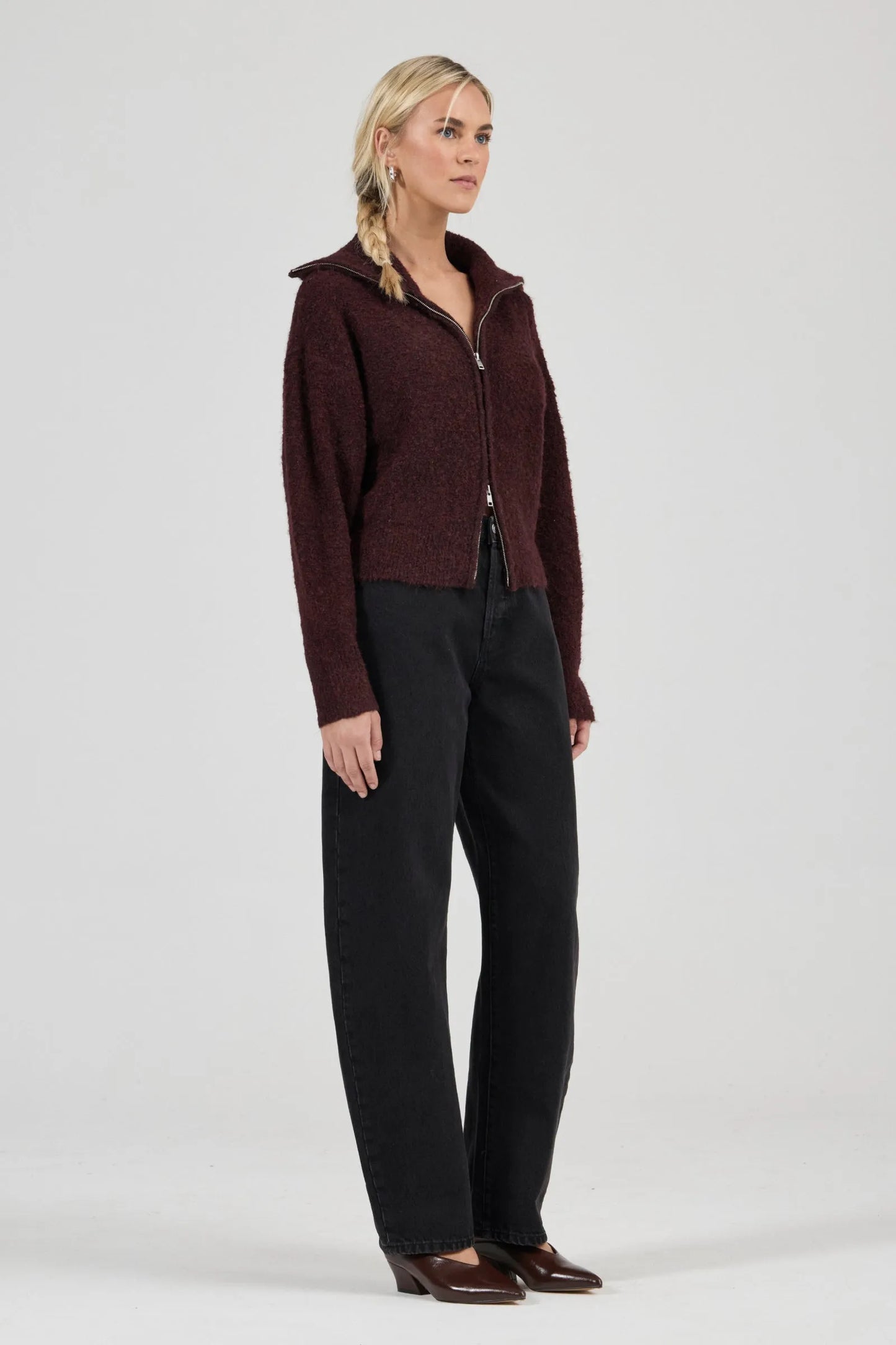 Loom Cardigan | Dark Cherry
