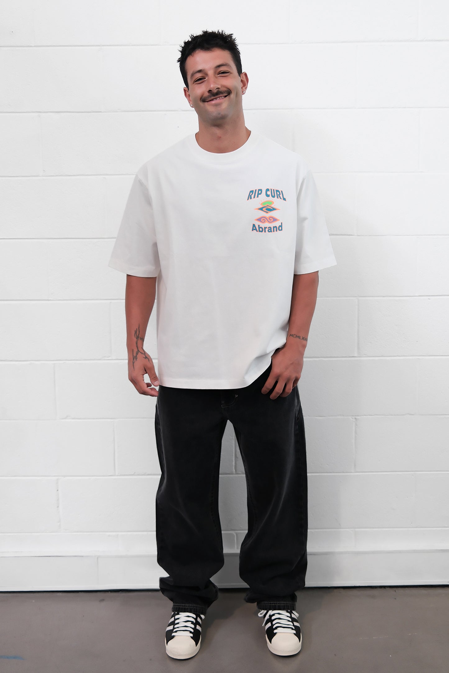 Abrand X Rip Curl Hot Locals Vintage Tee | Vintage White