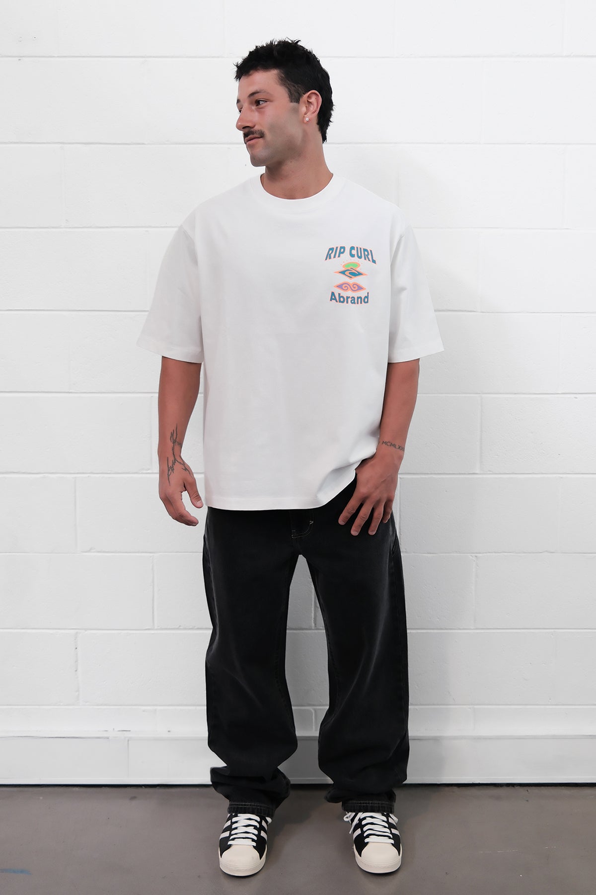 Abrand X Rip Curl Hot Locals Vintage Tee | Vintage White
