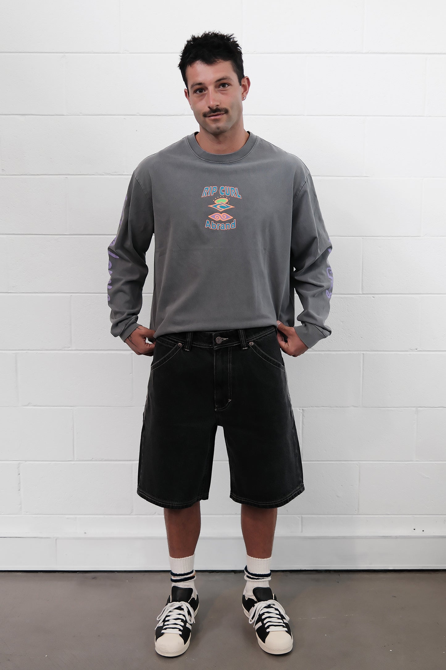 Abrand X Rip Curl Hot Locals Vintage Long Sleeve Tee