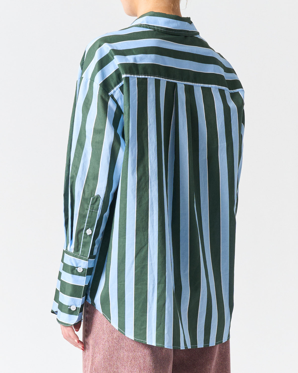 Valencia Shirt | Wide Blue Stripe