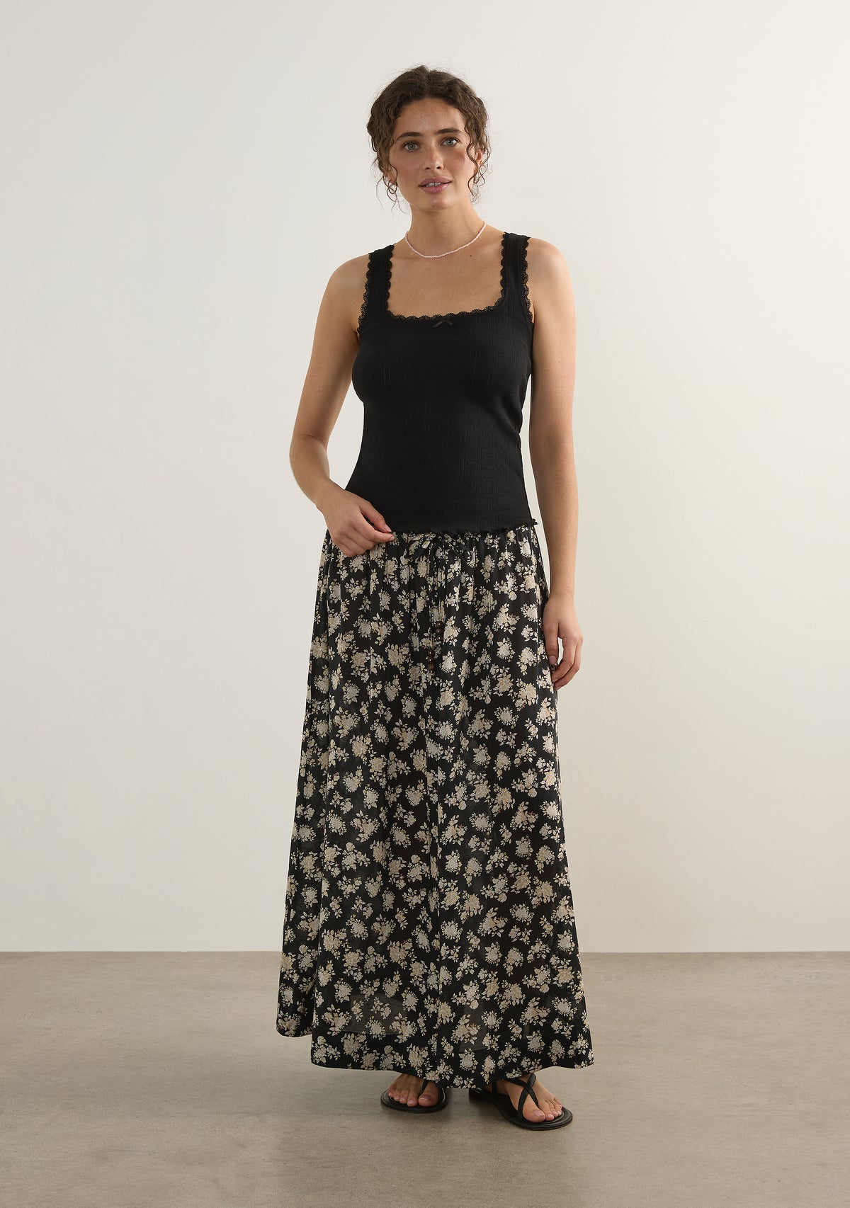 Zarae Maxi Skirt | Black