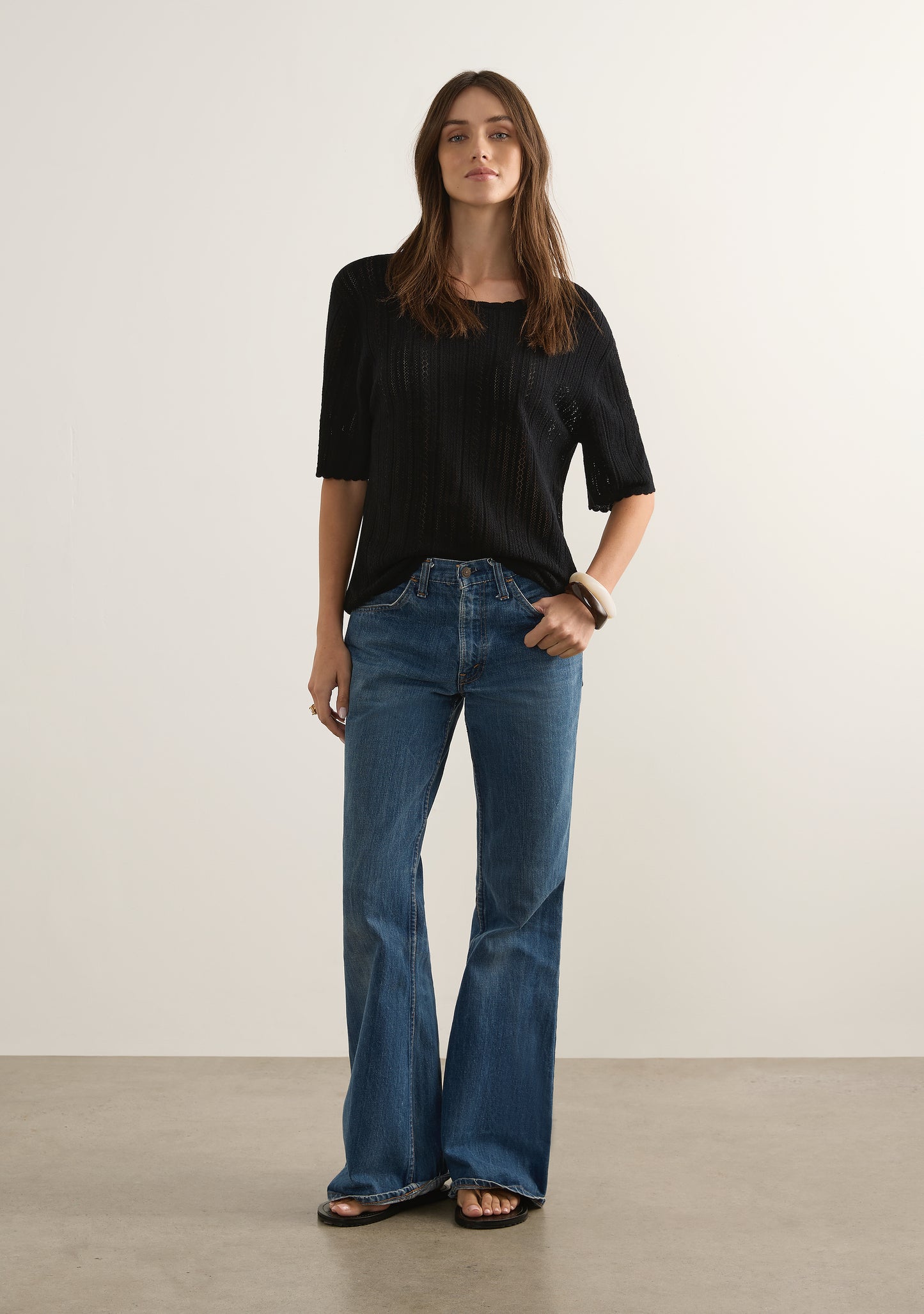 Callan Knit Tee | Black