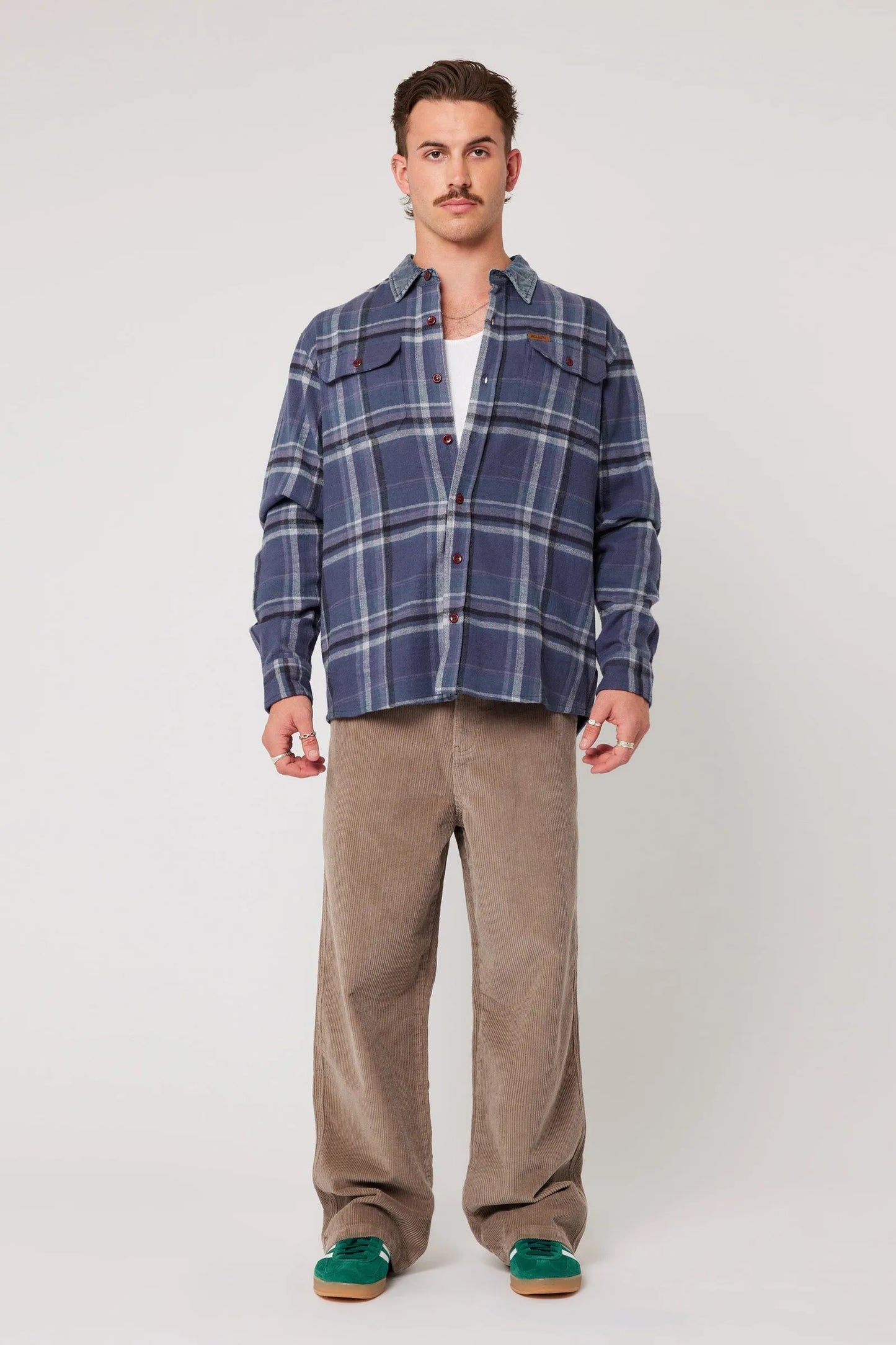 Trailer Check Shirt | Navy