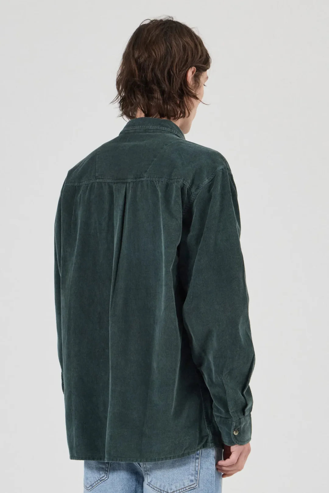 Signature Cord Long Sleeve Shirt | Forest