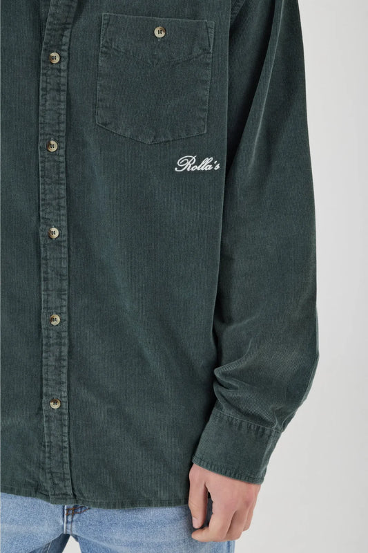 Signature Cord Long Sleeve Shirt | Forest