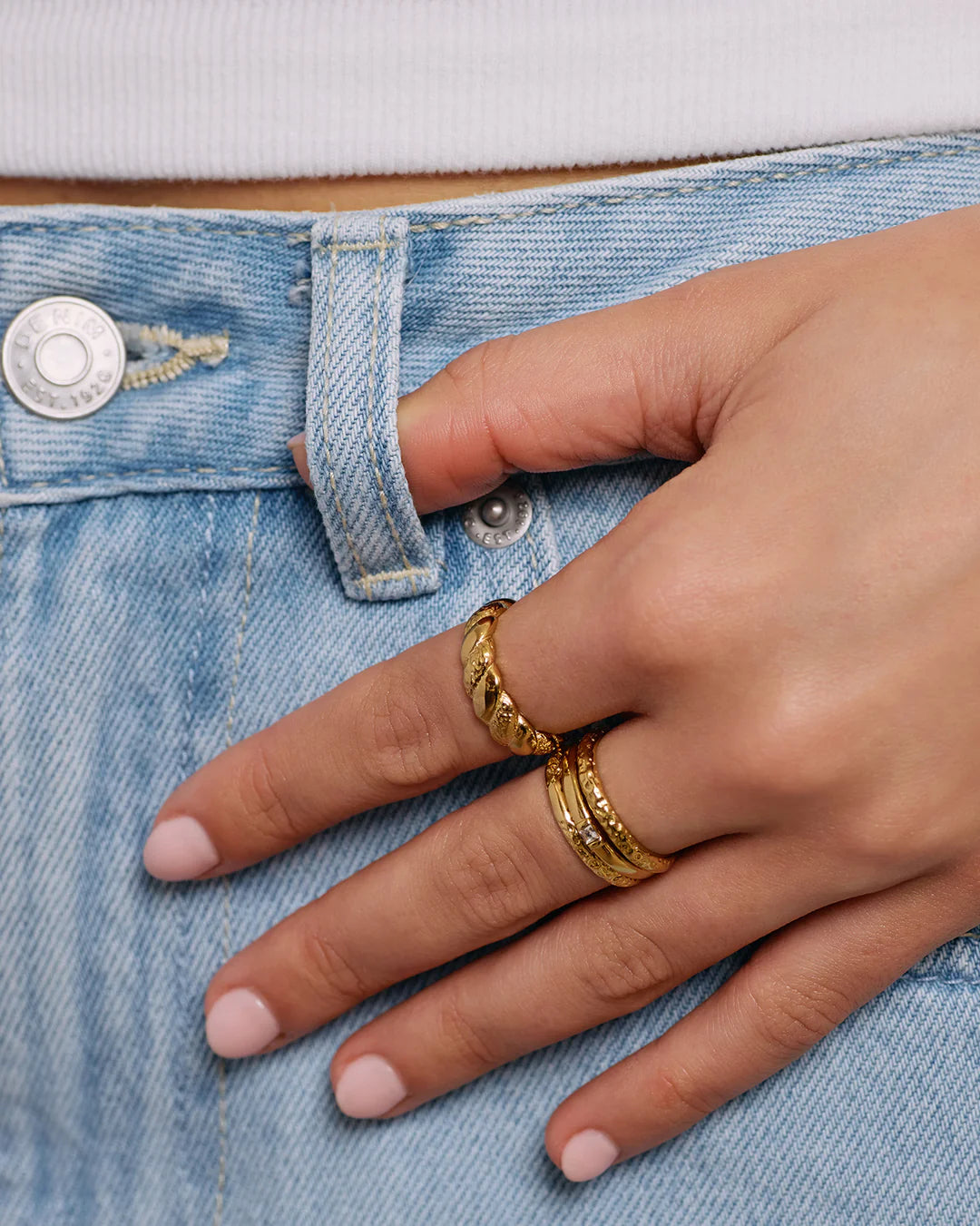 Inca Gold Stacking Ring