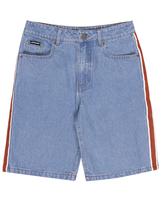 Fisheye Strip Jean Short