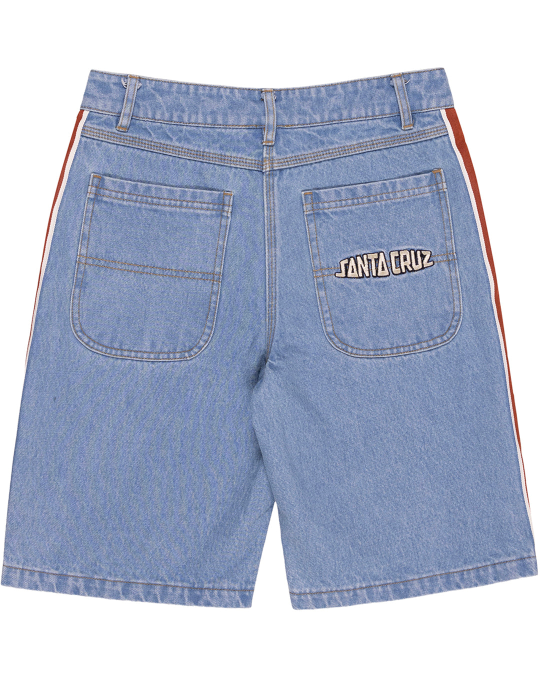 Fisheye Strip Jean Short