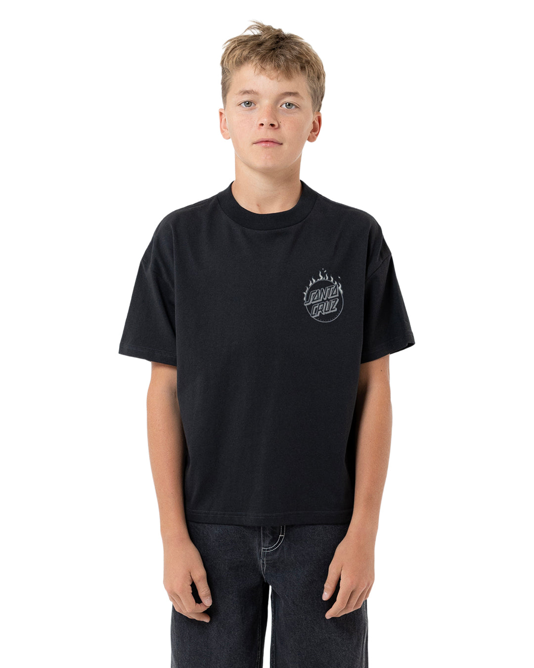 Burnt Opus Oversized Tee | Off Black