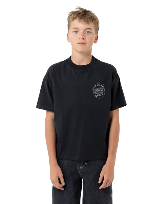 Burnt Opus Oversized Tee | Off Black