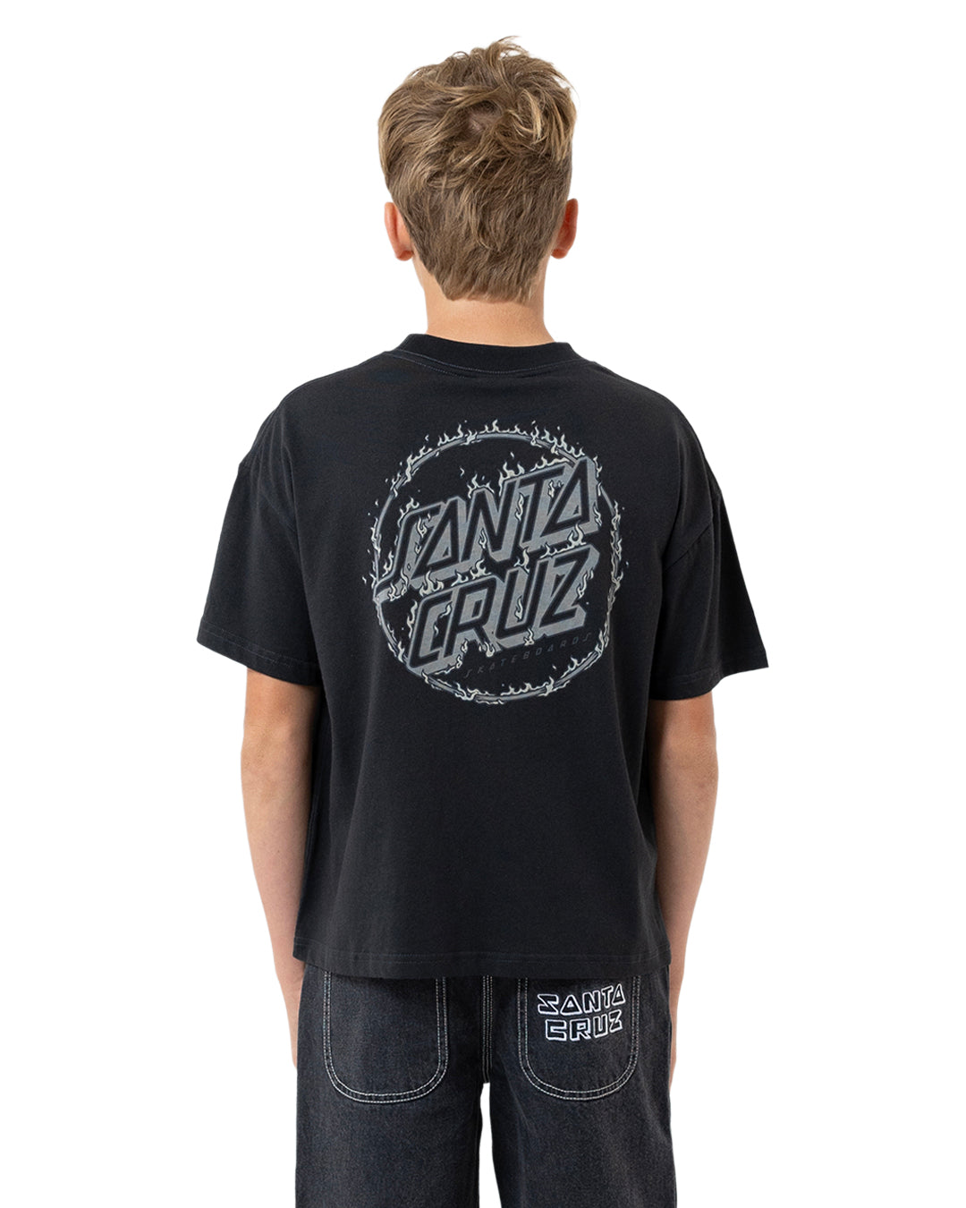 Burnt Opus Oversized Tee | Off Black