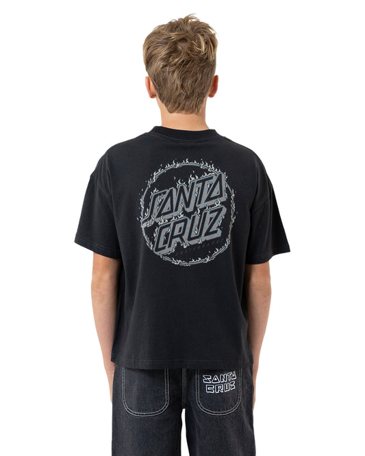 Burnt Opus Oversized Tee | Off Black