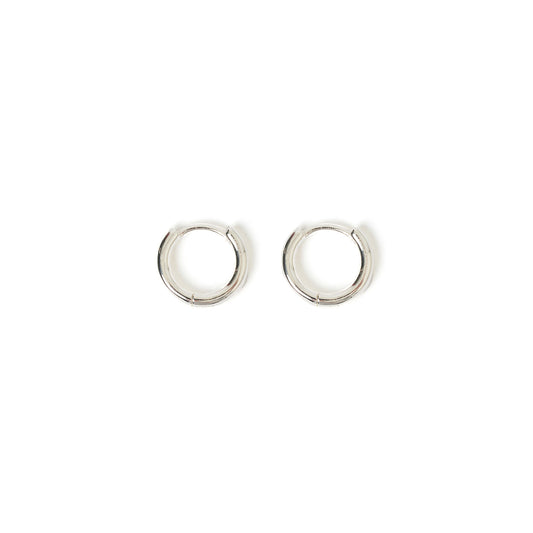 Shia Huggie Earrings | Silver