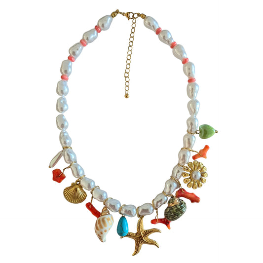 Pearl Charm Necklace