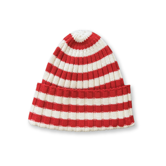 Organic Striped Pixie Rib Beanie | Sauce