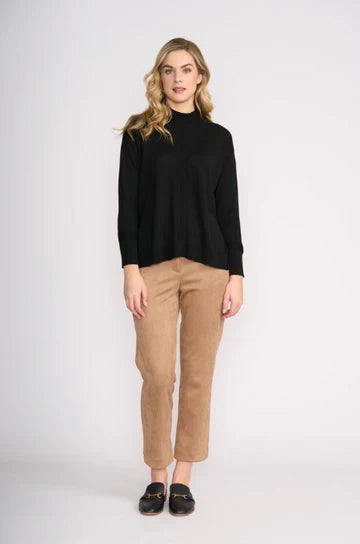 Roll With It Merino Sweater | Black