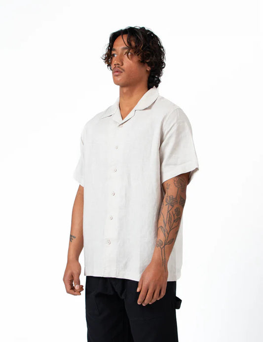 Cuban Short Sleeve Shirt | Natural