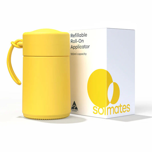 100ml Sunshine Yellow Refillable Roll-On Applicator