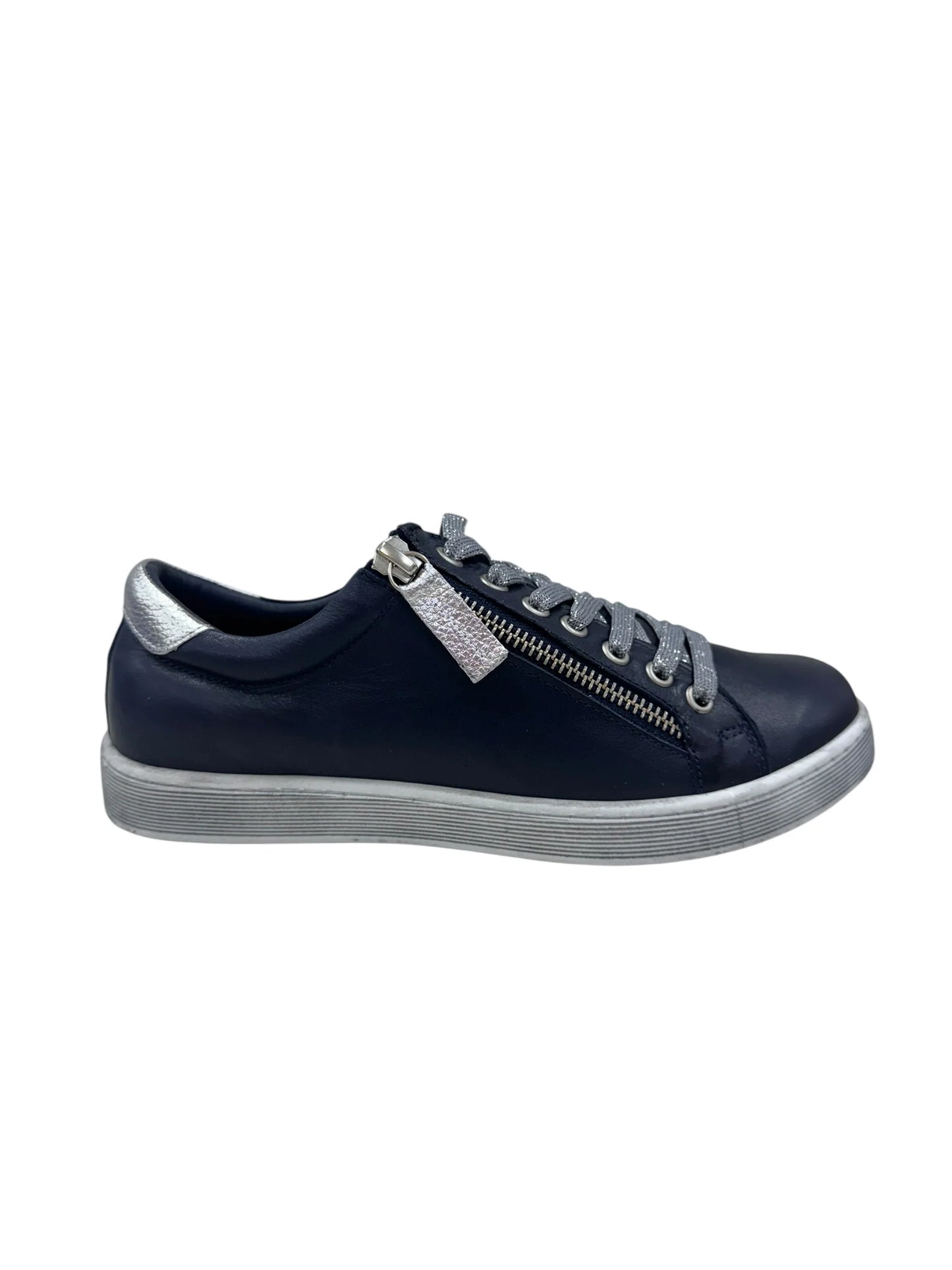 Token Sneaker | Navy/ Silver