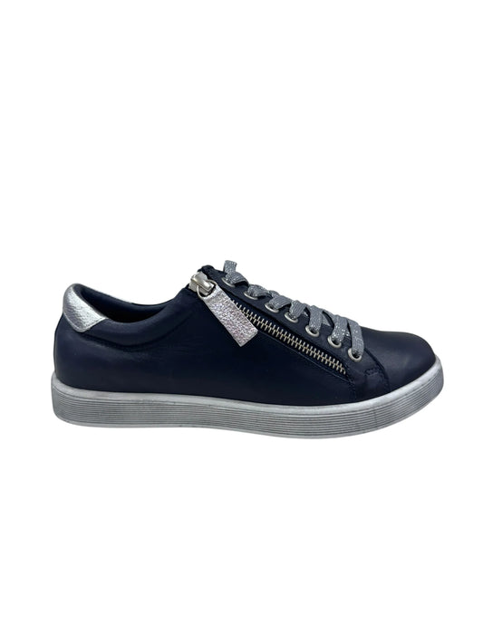 Token Sneaker | Navy/ Silver