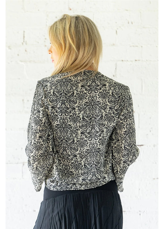 Damask Cross Over Top