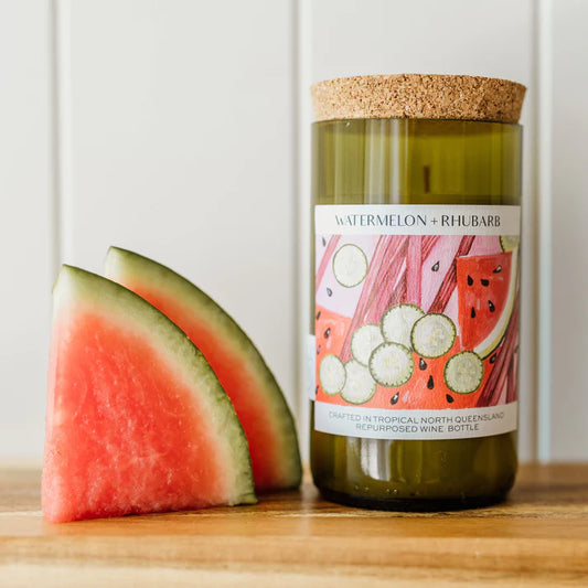 Unwined Candle Co | WATERMELON + RHUBARB