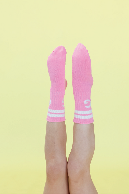 Stripe Logo Socks | Candy