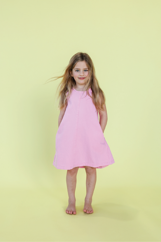 Organic Shift Denim Dress | Candy