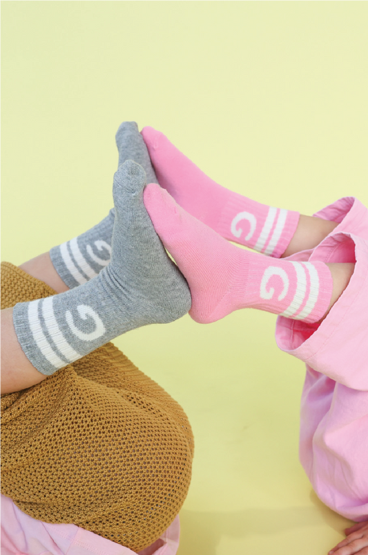Stripe Logo Socks | Candy