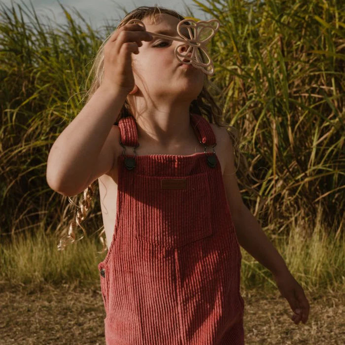 Organic Flare Overalls | Pink