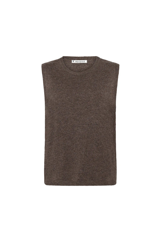 Mitos Wool Vest | Brown