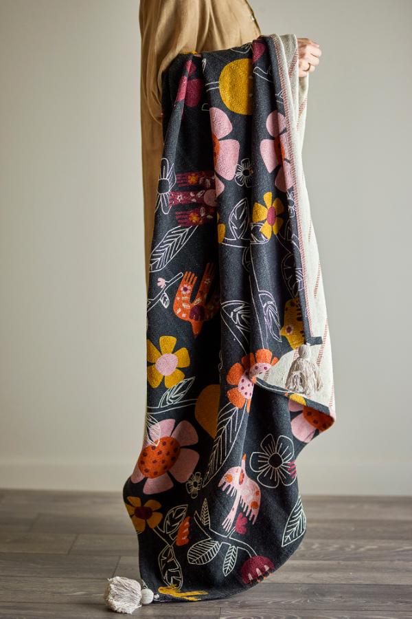 **COMING SOON** Bloomingville Recycled Cotton Vivielle Throw | Multi