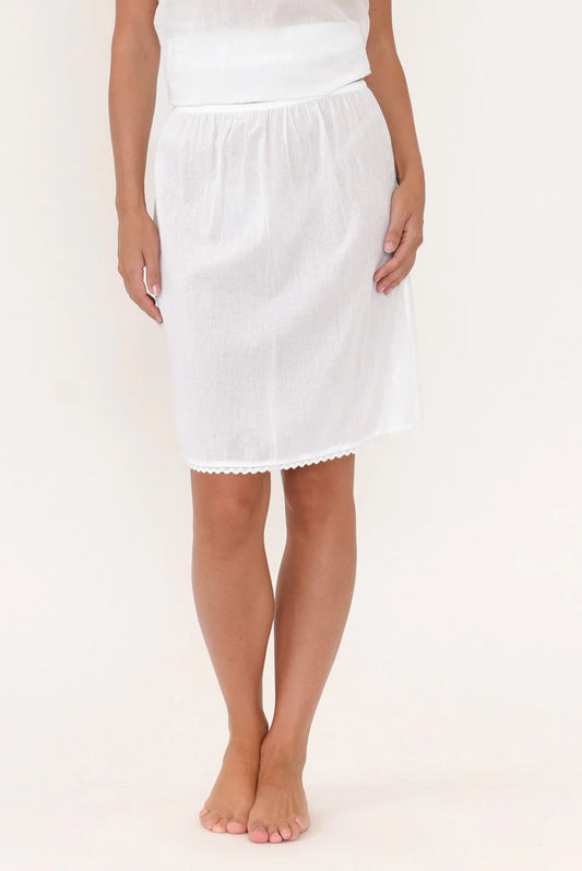 Slip Skirt | White
