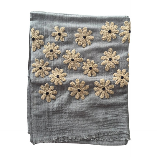 Pure Wool Floral Scarf | MH25123