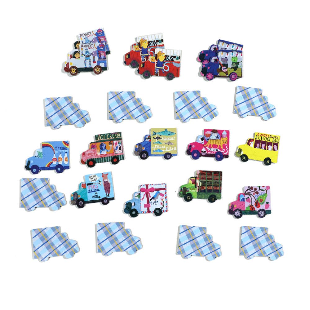 Memory & Matching Game | Trucks & Bus