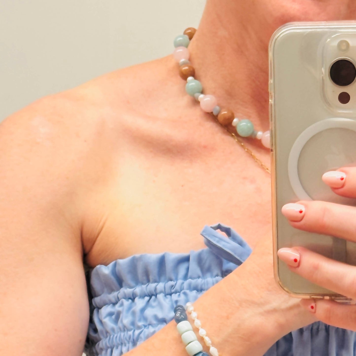 Peace Stone Necklace | Silver