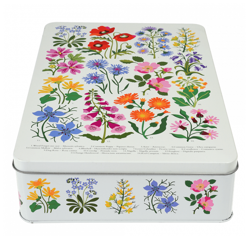 Rex London Tin - Biscuit Tin Wild Flowers