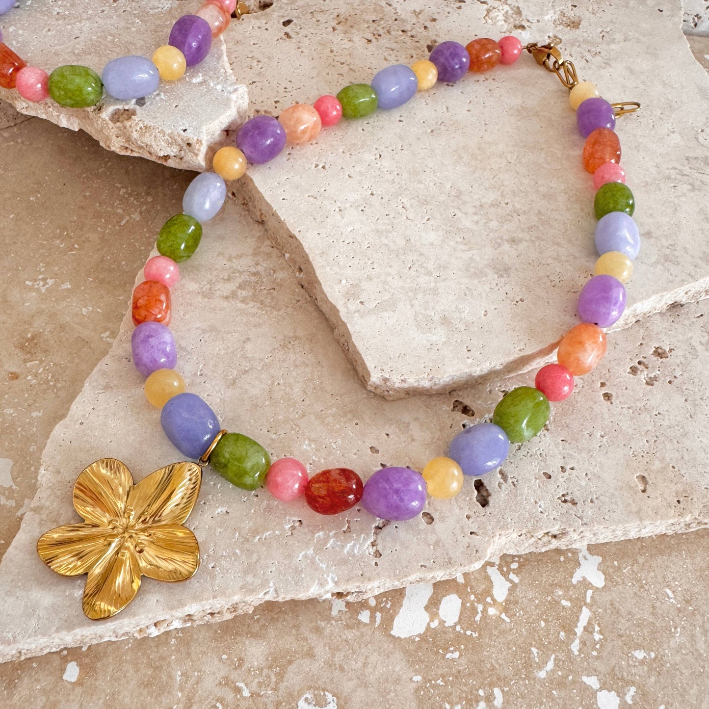 Petals Stone Necklace