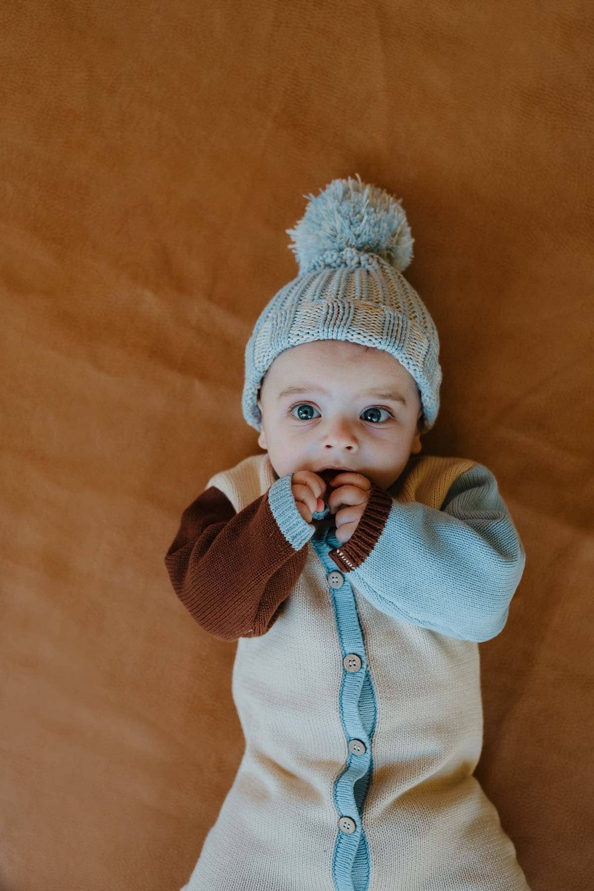 Chunky Cotton Beanie | Sky