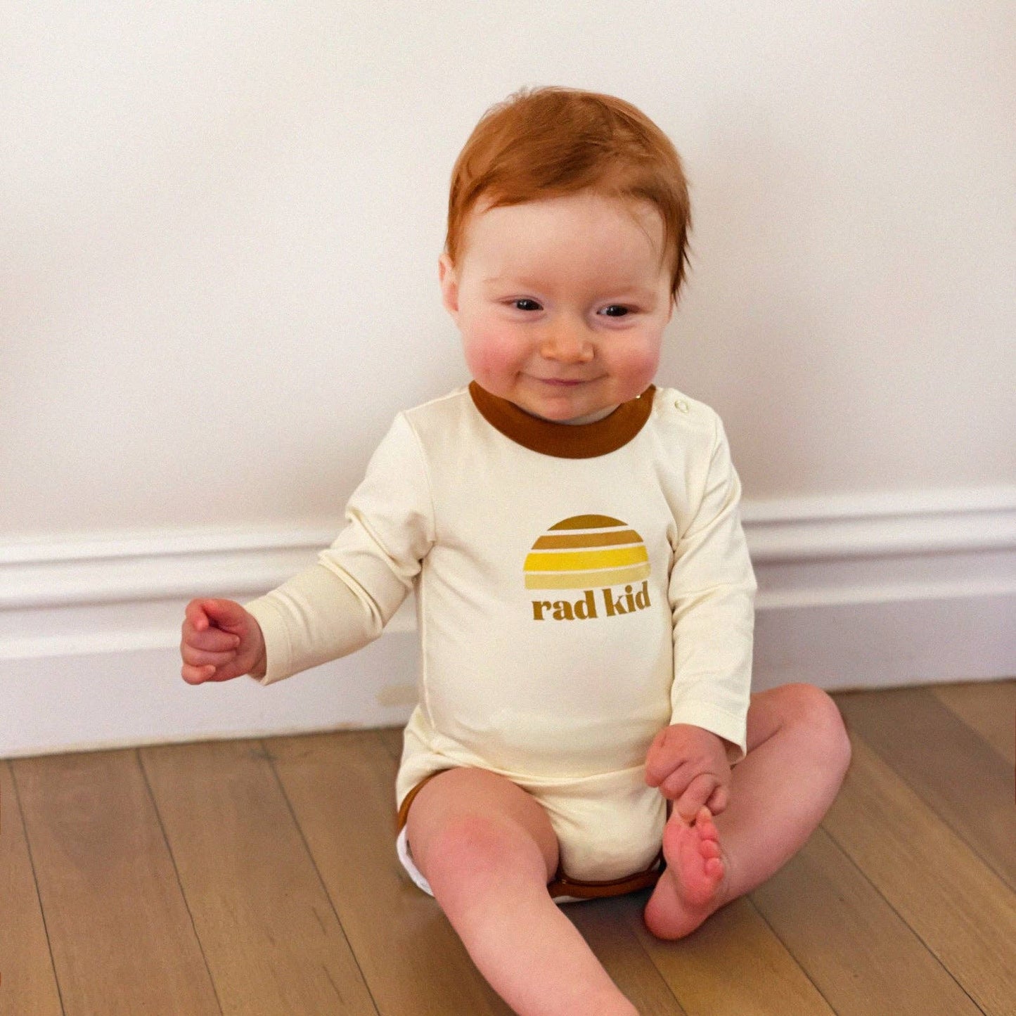 Rad Kid Classic Long Sleeve Organic Cotton Onesie