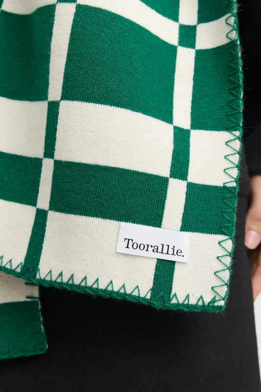 Abstract Check Scarf