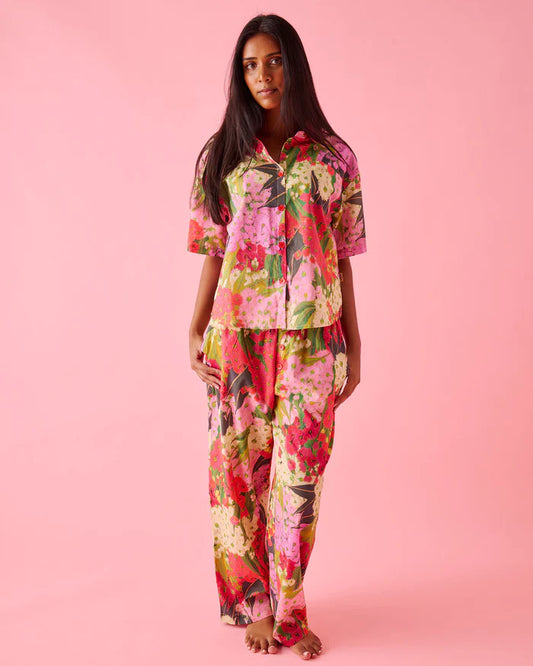 *LANDING SOON*  Short Sleeve Shirt and Pant Pyjama Set | Australian Bush Blossom