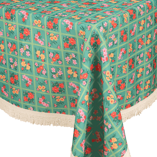 Fringed Tablecloth Vintage Patch