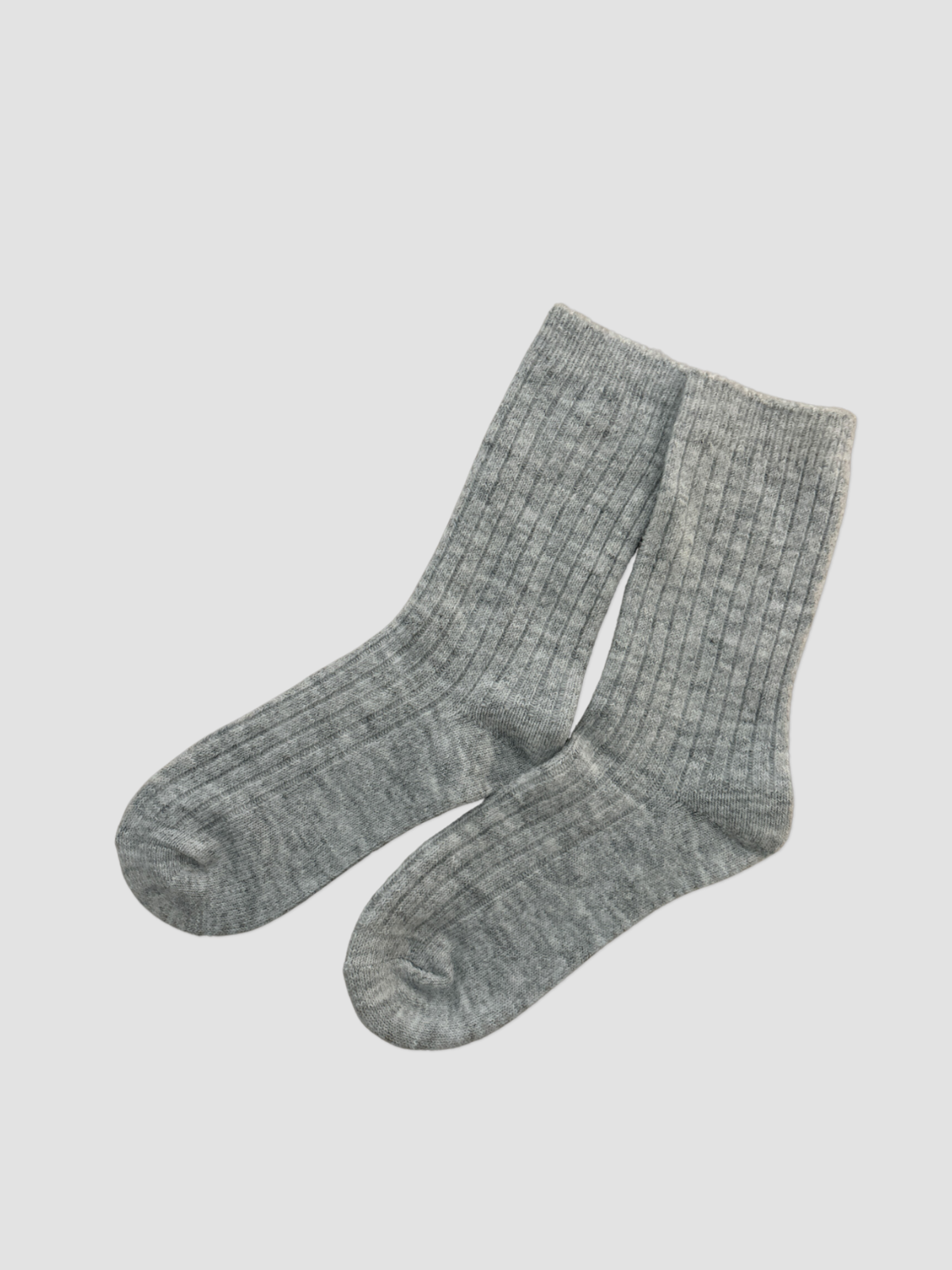 Rib Wool Blend Socks | Various Colours