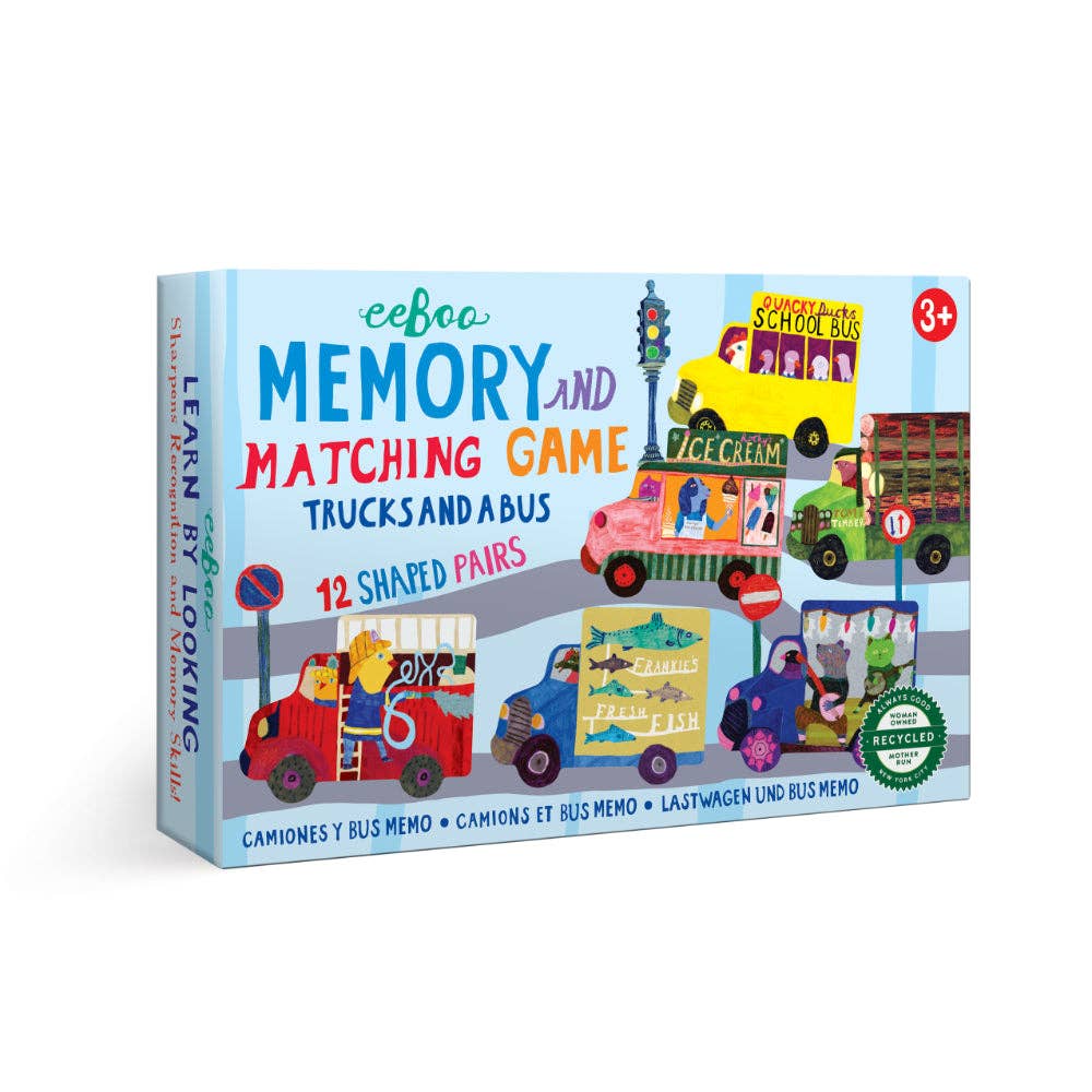 Memory & Matching Game | Trucks & Bus