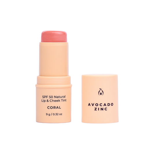 SPF 50 Natural Lip & Cheek Tint | Coral